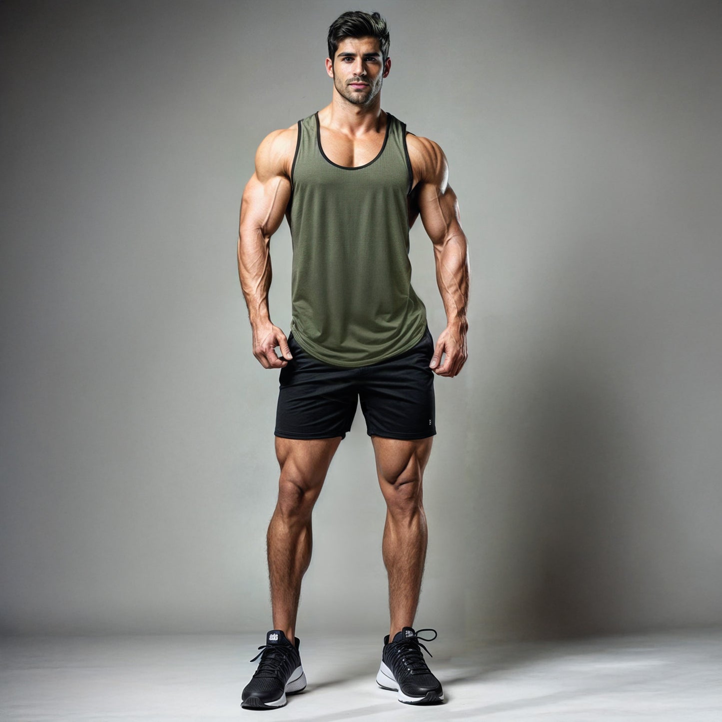 TANKTOP.MILITARY MESH.