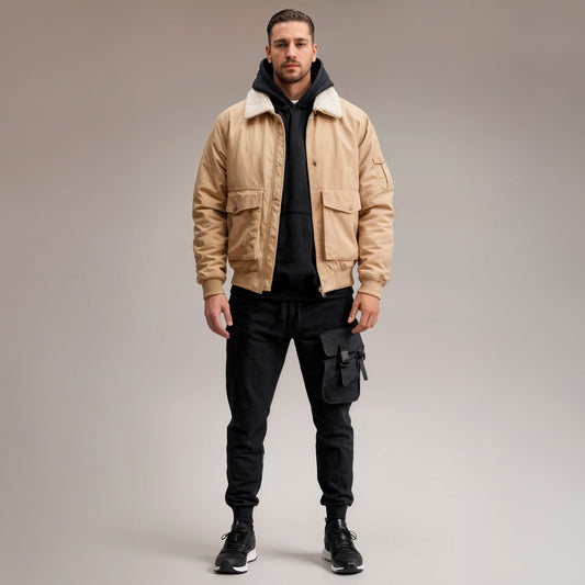 LAST FLIGHT — Chamarra bomber táctica de hombre estilo aviador