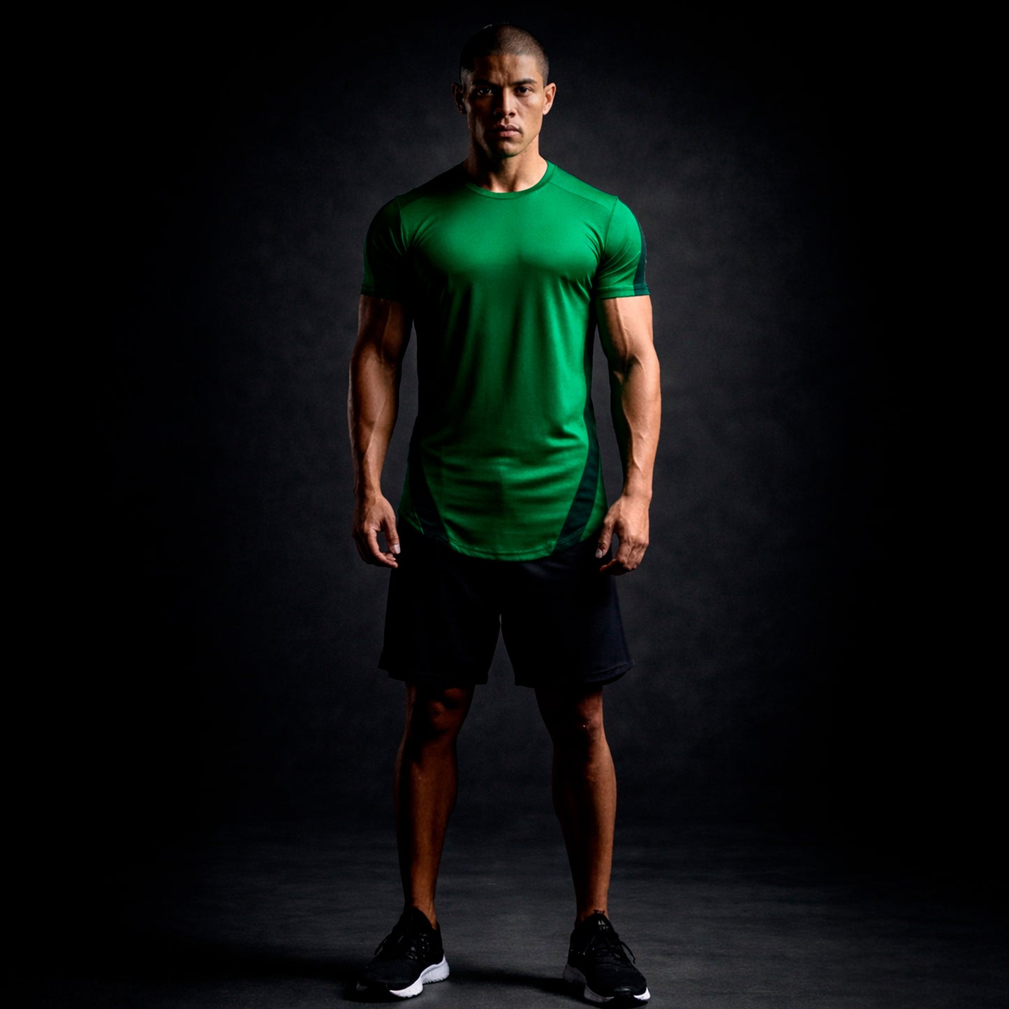 GREEN STRIKE T-SHIRT.