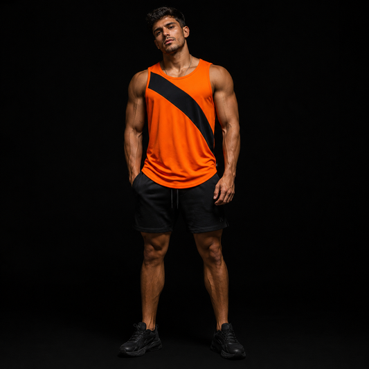 Molten Slash – Tank Top de Alto Impacto Mental para Entrenamiento Intenso